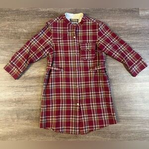 Pendleton Shooting Shirt Dress Womens XS The Portland Collection Plaid  Wool A6
